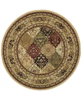 Safavieh Lyndhurst LNH221 Multi and Black 10' x 10' Round Area Rug