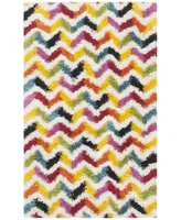 Safavieh Shag Kids SGK565 Ivory and Multi 2'3" x 5' Area Rug