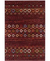 Safavieh Amsterdam AMS108 Terracotta and Multi 5'1" x 7'6" Outdoor Area Rug