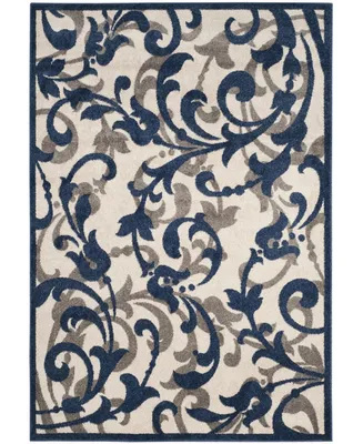 Safavieh Amherst AMT428 Ivory and Navy 4' x 6' Area Rug