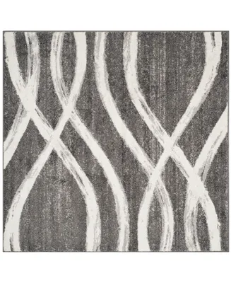 Safavieh Adirondack Charcoal and Ivory 8' x 8' Square Area Rug