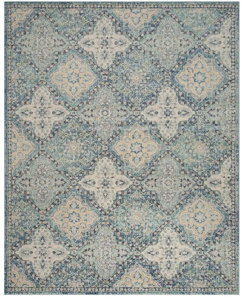 Safavieh Evoke EVK274 Light Blue and Ivory 12' x 18' Area Rug