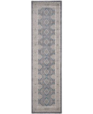 Safavieh Sofia SOF366 Light Grey and Beige 2'2" x 14' Runner Area Rug