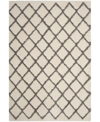 Safavieh Adriana Shag ARG780 Cream and Grey 2'3" x 8' Runner Area Rug