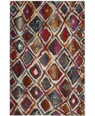 Safavieh Radiance RAD109 Cream and Rust 2'2" x 8' Runner Area Rug