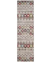 Safavieh Amsterdam Light Grey and Multi 2'3" x 10' Runner Outdoor Area Rug