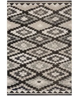 Safavieh Montage MTG216 Grey and Black 2'3" x 8' Runner Outdoor Area Rug