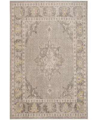 Safavieh Montage MTG308 Grey and Gold 2'3" x 8' Runner Outdoor Area Rug