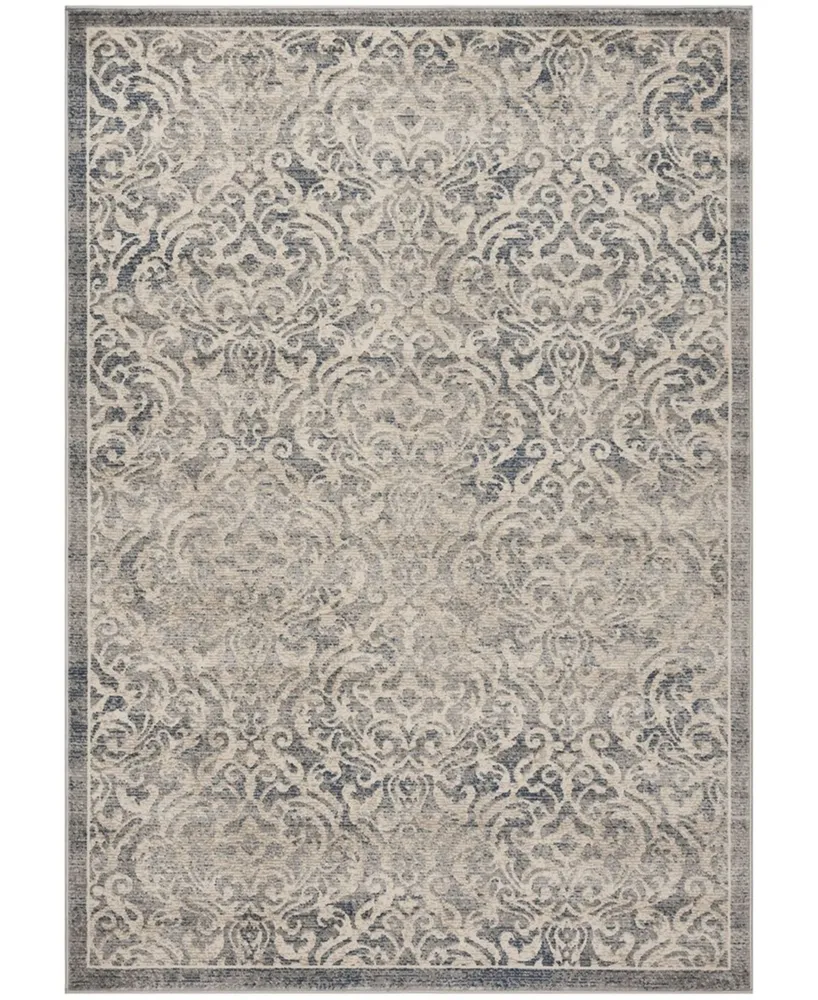 Safavieh Brentwood BNT810 Light Gray and Blue 3' x 5' Area Rug