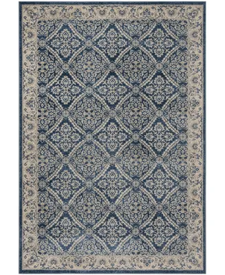 Safavieh Brentwood BNT863 Navy and Creme 3' x 5' Area Rug