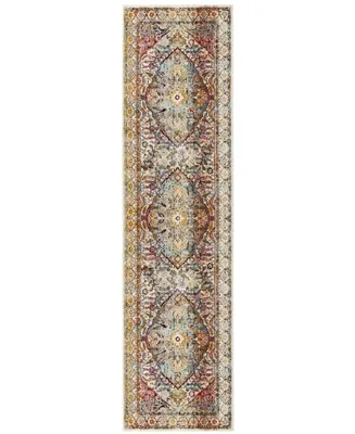 Safavieh Baldwin BDN189 Ivory and Teal 2'2" x 12' Sisal Weave Runner Area Rug