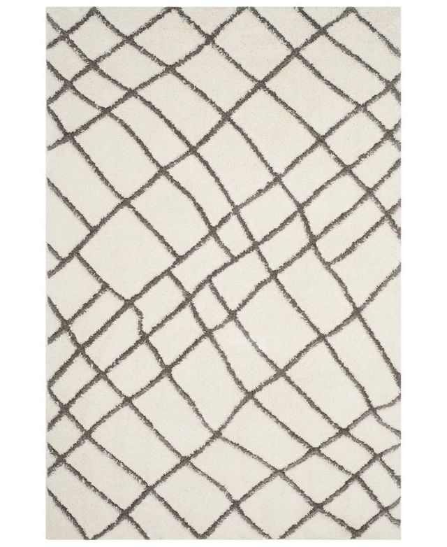 Safavieh Sparta SPG512 Ivory and Gray 6'7" x 9'6" Area Rug