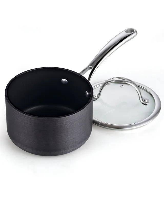 Ecolution Aluminum 2 Quart Bliss Non-Stick Saucepan with Glass Lid - Macy's