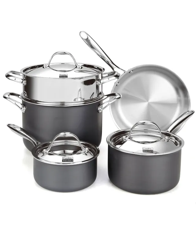 Calphalon Tri-Ply Stainless Steel 8 Piece Cookware Set - Macy's