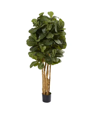 Nearly Natural 5' Fiddle Leaf Fig Artificial Tree