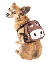 Pet Life 'Mooltese' Large-Pocketed Compartmental Animated Dog Harness Backpack