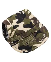 Pet Life 'Torrential Downfour' Camouflage Uv Protectant Adjustable Dog Hat Cap