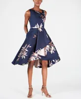 Adrianna Papell Jacquard Fit & Flare Dress