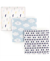 Luvable Friends Baby Boy Cotton Flannel Receiving Blankets