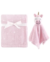 Hudson Baby Plush Blanket and Security Blanket, 2-Piece Set, Unicorn, One Size