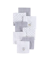 Hudson Baby Infant Unisex Super Soft Cotton Washcloths, Stars, One Size