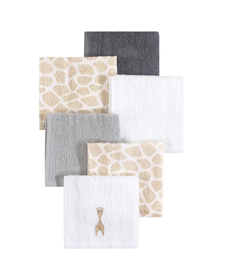 Hudson Baby Unisex Multi-Purpose Woven Face & Body Cloths Six-Count Set