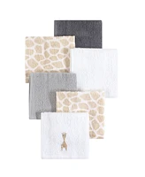 Hudson Baby Unisex Multi-Purpose Woven Face & Body Cloths Six-Count Set