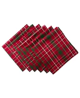 Tartan Holly Plaid Napkin, Set of 6