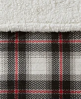 Woolrich Ridley Plaid Electric Faux-Mink to Berber Throw, 60" x 70"