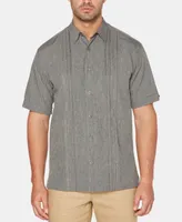 Cubavera Men's Geo Embroidered Panel Chambray Shirt