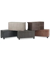 Dover Contemporary Rectangle Storage Ottoman Bench