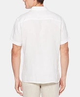 Perry Ellis Men's Linen Short-Sleeve Button-Front Shirt