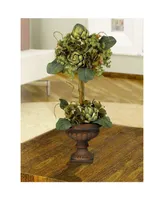 Nearly Natural Artichoke Topiary Silk Flower Arrangement