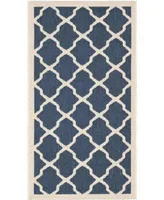 Safavieh Courtyard CY6903 Navy and Beige 2' x 3'7" Sisal Weave Outdoor Area Rug