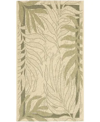 Safavieh Courtyard CY7836 Cream and Green 2' x 3'7" Outdoor Area Rug