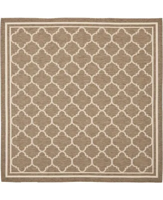 Safavieh Courtyard CY6918 and Bone 6'7" x 6'7" Square Outdoor Area Rug