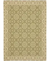 Safavieh Courtyard CY6550 Green and Creme 2'3" x 6'7" Runner Outdoor Area Rug