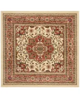 Safavieh Lyndhurst LNH330 Ivory and Rust 6' x 6' Square Area Rug