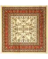 Safavieh Lyndhurst LNH331 Ivory and Rust 8' x 8' Square Area Rug