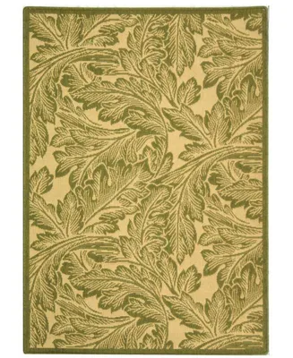 Safavieh Courtyard CY2996 Natural and Olive 4' x 5'7" Outdoor Area Rug