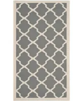 Safavieh Courtyard CY6903 Anthracite and Beige 2' x 3'7" Sisal Weave Outdoor Area Rug