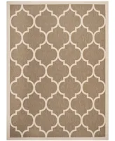 Safavieh Courtyard CY6914 Brown and Bone 8' x 11' Outdoor Area Rug