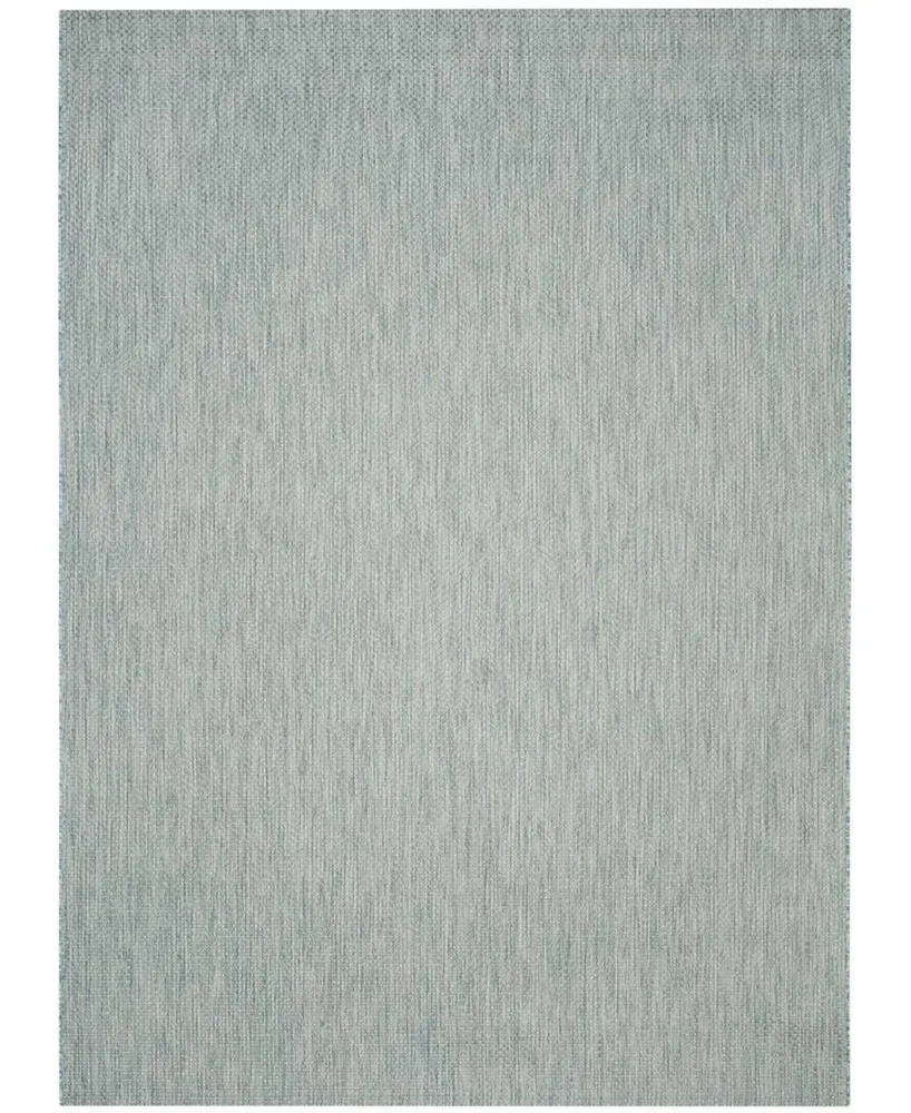 Safavieh Courtyard CY8521 Aqua and Gray 8' x 11' Outdoor Area Rug