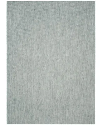 Safavieh Courtyard CY8521 Aqua and Gray 8' x 11' Outdoor Area Rug