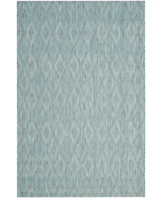 Safavieh Courtyard CY8522 Aqua 4' x 5'7" Outdoor Area Rug