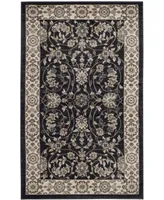 Safavieh Lyndhurst LNH340 Anthracite and Cream 3'3" x 5'3" Area Rug