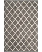 Safavieh Adriana Shag ARG780 Light Gray and Cream 5'1" x 7'6" Area Rug