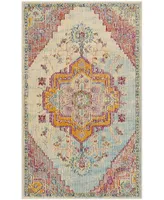 Safavieh Crystal CRS501 Light Blue and Fuchsia 3' x 5' Area Rug