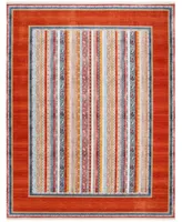 Safavieh Bokhara BOK138 Orange and Blue 8' x 10' Area Rug