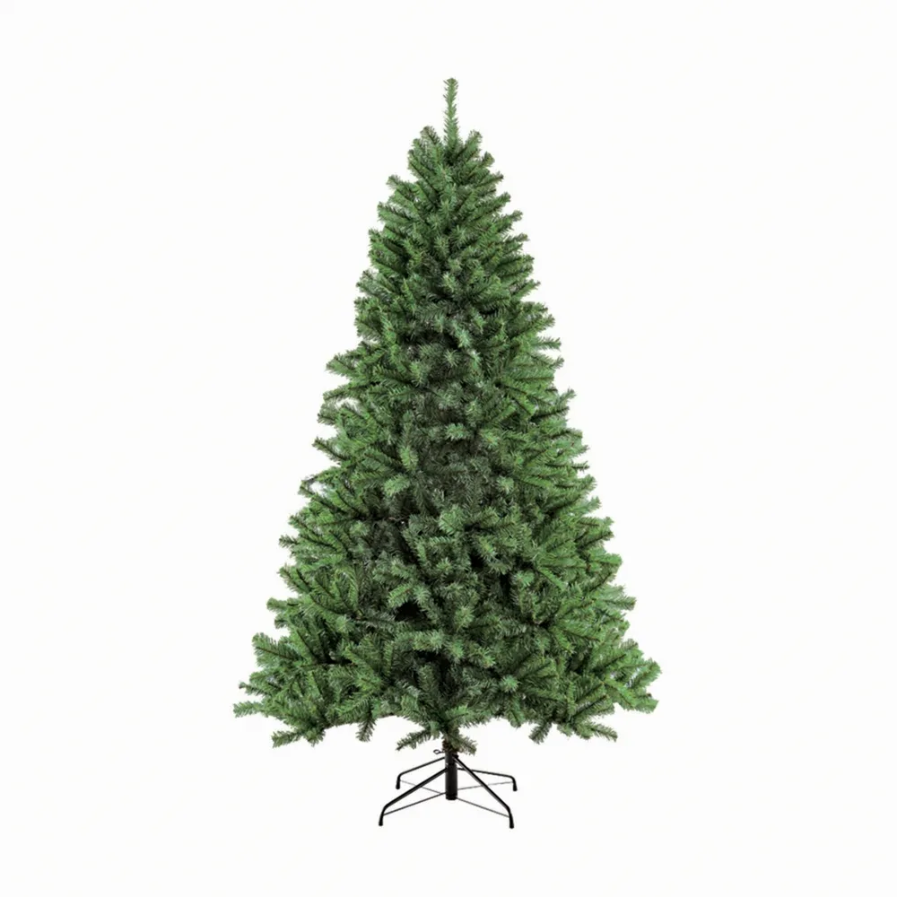 Puleo International 7.5 ft. Unlit Noble Fir Artificial Unlit Christmas Tree